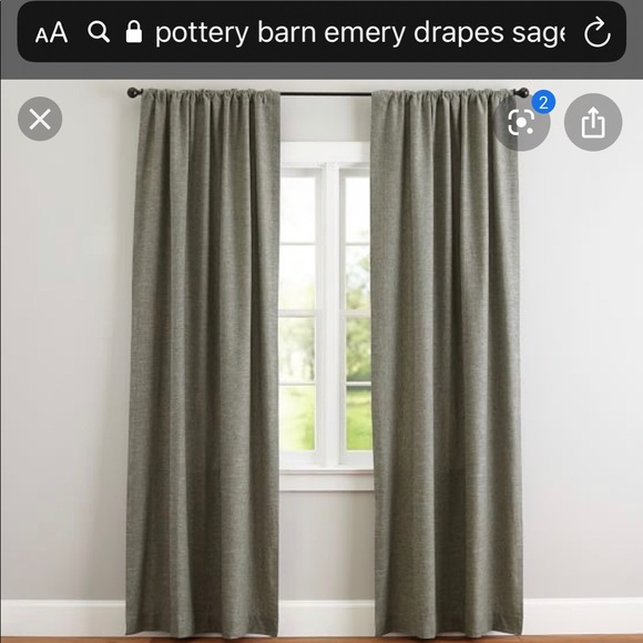 Pottery Barn Accents Curtains 4 Panels Brand New Poshmark